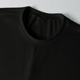 thumbnail image 5 of CIENVNSTG Womens Round Neck Cap Sleeve Tank Tops Cross Wrap Twist Front Ruched Slim Fit Stretchy Cropped Casual Summer Daily Wear Shirts Black L, 5 of 7