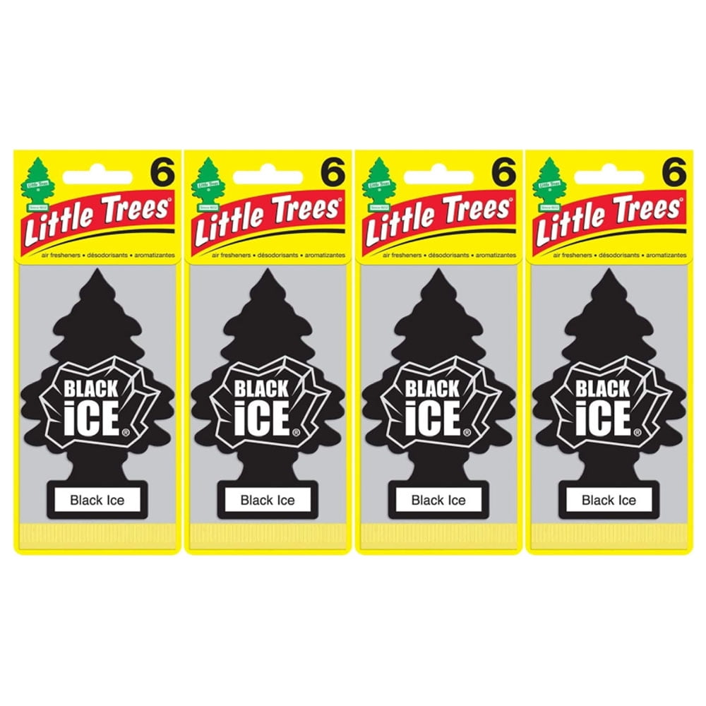 LittleTrees Black Ice Little Tree Air Freshener 24 Pack