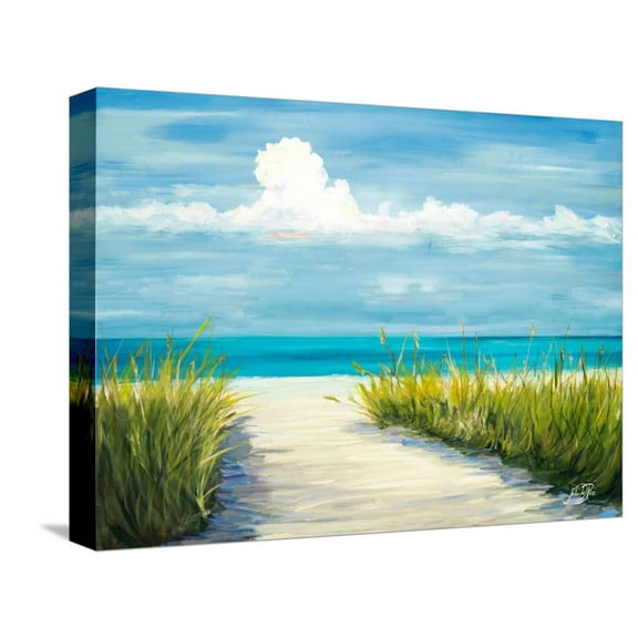 Art.com Beach Scene I Stretched Canvas Print Wall Art by Julie DeRice, 16" x 12"