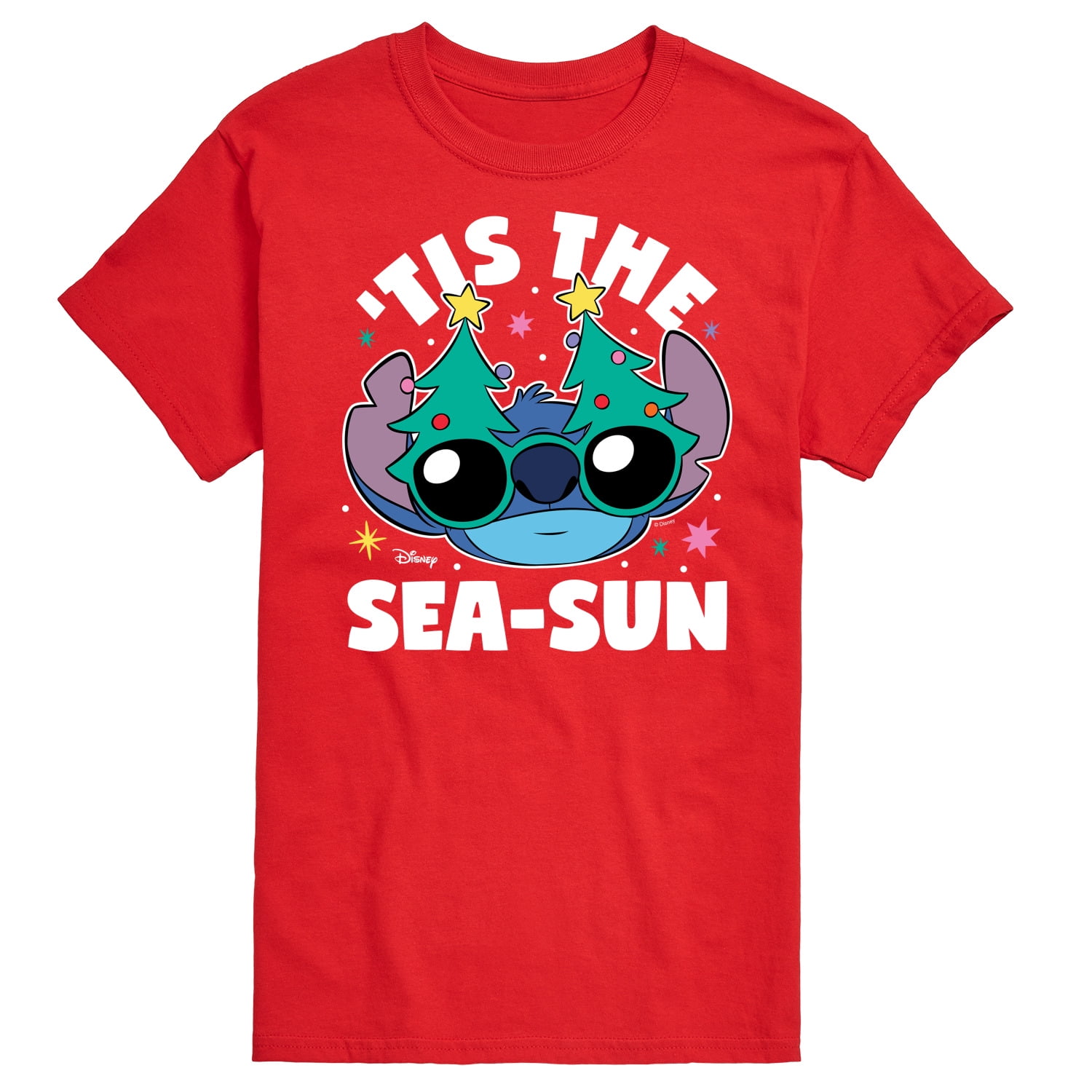 Lilo & Stitch - Tis The Sea Sun - Men s Short Sleeve Graphic T-Shirt