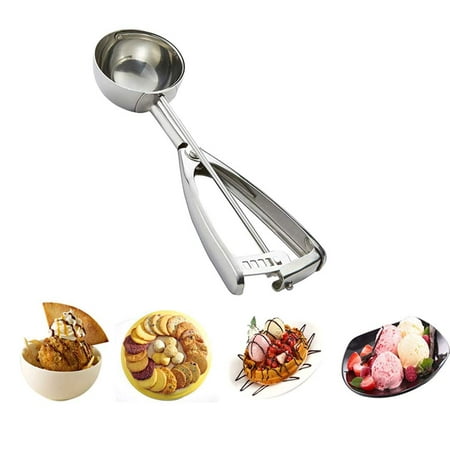 Cuisinox Stainless Steel Ice Cream Scoop with Spring Trigger Size #20 (3.20 TBS)
