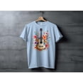 thumbnail image 4 of Floral Guitarist Guitar Player Gift T-Shirt for Women, Guitar Shirt, Guitarist Shirt, Guitar Gifts, Gift for Musician, Music Lover Tee, 4 of 9