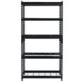 thumbnail image 3 of Muscle Rack 30"W x 12"D x 60"H 5-Tier Steel Shelving with Wire Decking; 2,500 lb. Total Capacity; Black, 3 of 12