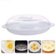 thumbnail image 4 of WORGEOUS 1 pieza de utensilios para hornear de cocina, horno microondas, vaporizador de huevos, molde para huevos en forma de corazón (blanco), 4 of 7