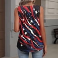 thumbnail image 6 of 250th Anniversary Tank Tops for Women 2026 - Patriotic V-Neck Sleeveless Tees - 1776-2026 USA Flag Star Print Casual Summer Blouse Navy XXL, 6 of 6