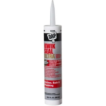Dap 18898 Kwik Seal Ultra Siliconized Sealant, Clear, 0 to 170 Deg F, 10.1 Ounce Cartridge