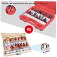 thumbnail image 4 of Router Bits Set TCT Tungsten Carbide Tribure Router Bits DIY Router Bits Accessories 15PCS Handles Joint Tools, 4 of 5
