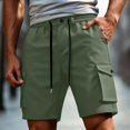 thumbnail image 2 of Gym Mens Shorts Loose Fit with Pocket Casual Cargo Shorts, 2 of 5