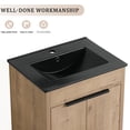 thumbnail image 2 of Humidity - Resistant Build - Black Ceramic Sink Vanity for Damp Bathroom Environments, 2 of 5