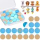 thumbnail image 1 of 110 piezas de placas de metal para figuras de Tonies, autoadhesivas, juego de placas de metal redondas para teléfono móvil, placas de metal hechas de acero inoxidable magnético con base adhesiva para, 1 of 6