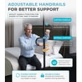 thumbnail image 5 of Stander Double Handle Floor to Ceiling Grab Bar, Tension Mounted Transfer Pole for Seniors, Stand Assist Aid for Bathroom, Bedroom, Living Room, Safety Rail for Fall Prevention, Black, 5 of 10