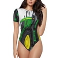 thumbnail image 1 of Fotbe big farm tractor Body de Mujer con Cuello Redondo y Mangas Cortas, Sin Mangas Ajustado, Suave, Cómodo y Básico-Medium, 1 of 7