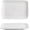 Medium, variant on Plates Steak Plates, Western-style Ceramic Plates, Rectangular Plates for Cold Dishes Dishes(Small)