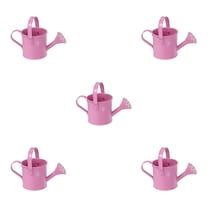 MLINS OUNONA 5pcs Metal Watering Can for Kids Small Galvanized Iron Tin Sprinkling Kettle for Garden Yard Plants Flower Pots