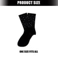 thumbnail image 3 of Women's Rhinestones Decorated Socks Full Coverage Design Comfortable Cotton Nonslip for Standing Walking, 3 of 8