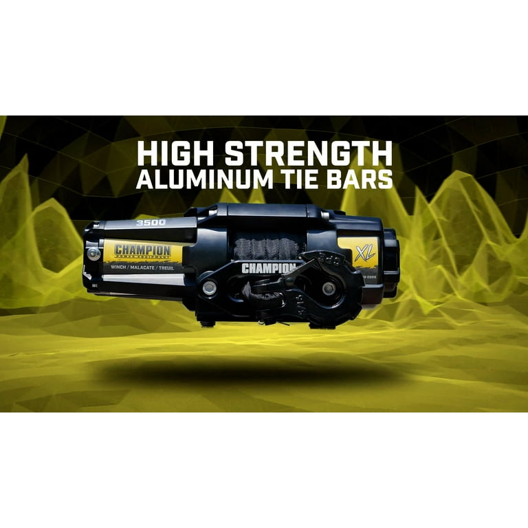 Champion Power Equipment XL 3500-lb. ATV/UTV Synthetic Rope Winch