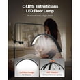 thumbnail image 2 of Lampe Demi-Lune pour Esthéticienne, Lampe sur Pied DEL de 23 Pouces à Intensité Réglable pour Extensions de Cils, Lampe Arquée pour Cils avec Support pour Téléphone, Télécommande, pour Beauté, Soins de la Peau, Sourcils, Tatouage, 2 of 10