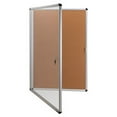 thumbnail image 3 of Lorell Enclosed Cork Bulletin Boards 36" Height x 24" Width - Natural Cork Surface - Lock, Resilient, Durable, Self-healing - Aluminum Frame - 1 Each, 3 of 7