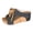 Black, variant on BRICH Women's Fashion on Slippers with Adjustable Ties Casual Flat Sole Breathable Beach Slides for Indoor Outdoor Light Blue 9.5