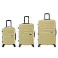 thumbnail image 5 of InUSA AURUM 3-Piece Hardside Luggage Sets with Spinner Wheels, Handle and Trolley, (20"/24"/28"), Champagne, 5 of 10