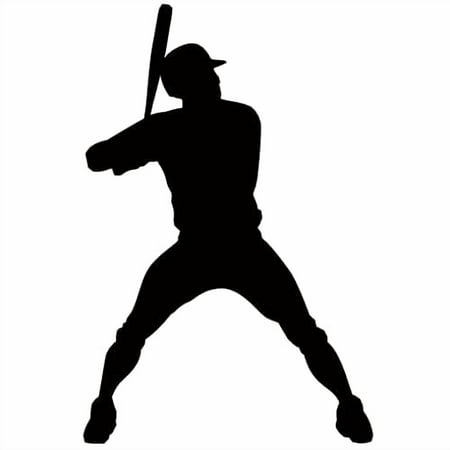 SP12492 Baseball Bat Batter Hitter Silhouette Cardboard Cutout Standee Standup