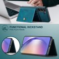 thumbnail image 4 of Case for Samsung Galaxy A54 5G 2023, Detachable Magnetic Wallet Card Cash Slot Case Cover Support Wireless Charging Functional Kickstand Compatible with Samsung Galaxy A54 5G 2023 (Teal), 4 of 8