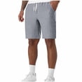 thumbnail image 3 of IhhxPro Men's Linen Athletic Shorts Cargo Men with Elastic Waist Quick Dry Multi Pocket Outdoor Casual Summer Loose Fit Lightweight Travel Hiking S-3XL, 3 of 9