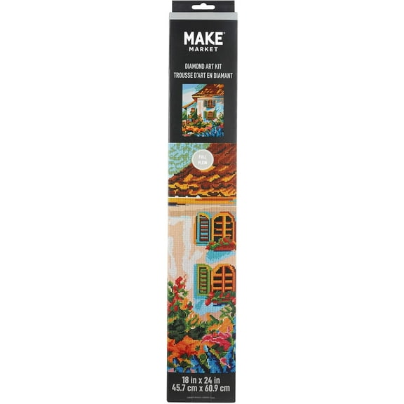Cottage Painting Diamond Art Kit by Make Market 18" X 24"