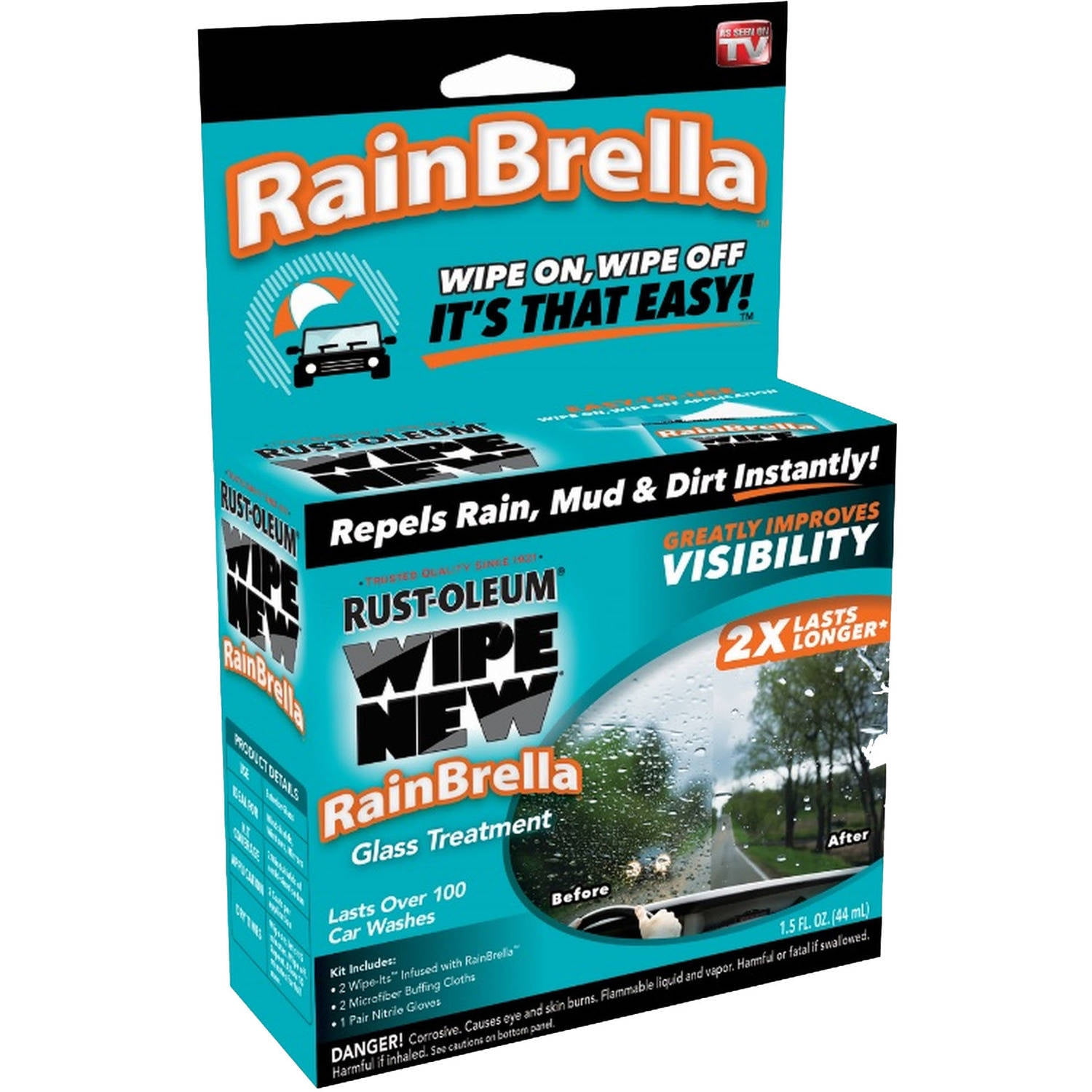 6 Pack Blue Magic Rain Repellent Towel for Glass Improve Driving Visibility 