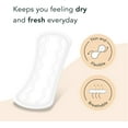 thumbnail image 2 of Rael Certified Organic Cotton, Unscented, Natural Daily Panty-Liners, Long, Pack of 2 (36 Count), 6.8 Inch, 2 of 6