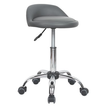 Modern Home Juno Adjustable Height Rolling Stool w/Wheels (Gray)