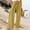 Yellow, variant on Aloohaidyvio Womens Pants,Fashion Womens Casual Elastic Loose Pants Straight Wide Leg Trousers Pants