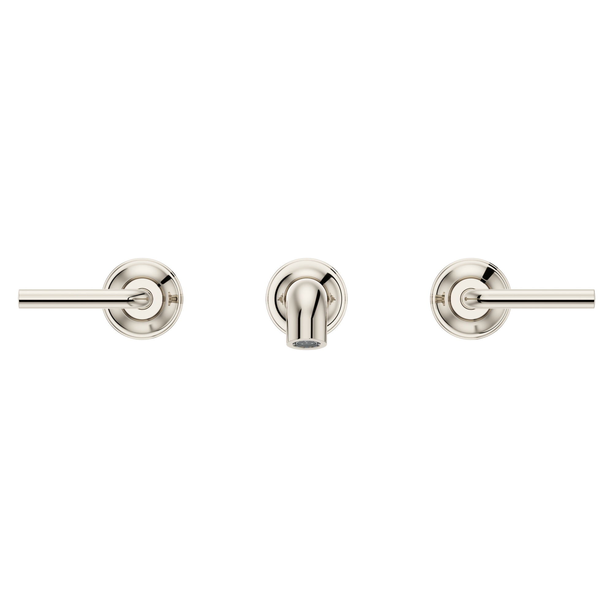 Pfister LG49-TNT2D Tenet 1.2 GPM Wall Mounted Widespread Bathroom Faucet - Nickel
