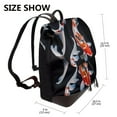 thumbnail image 2 of Disketp Tricolor Koi Fish Trio Mochila de Cuero para Mujer, Bolso de Espalda Antirrobo con Estilo para Viaje, Trabajo y Uso Diario, 2 of 4