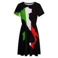thumbnail image 4 of Italy Flag Map Women's Dress Short Sleeve Summer Sundress Summer Women Clothes, 4 of 7