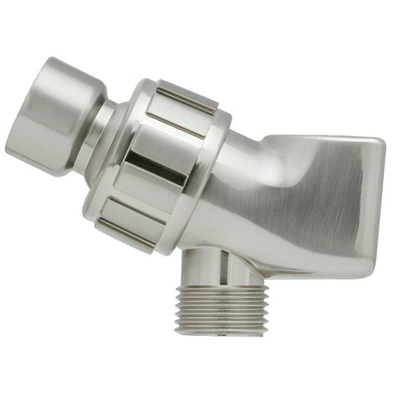 Huntington Brass Shower Arm Mount w/Brass Ball Joint in Satin Nickel