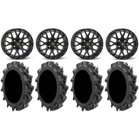 ITP Hurricane 16" Wheels Black 30" MotoHavok Tires Sportsman RZR Ranger
