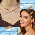 thumbnail image 4 of 1 caja de 30 dijes de concha natural estilo bohemio, colgantes de concha marina de verano hawaianos con cuentas de playa., 4 of 5