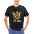 thumbnail image 3 of LAOLIUSN America 250 Years 1776–2026 Eagle Flag Graphic T-Shirt for Independence Day, 100% Cotton, S–4XL, 3 of 5