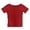 Red, variant on Crop Tops for Girls Short Sleeve Shirt Summer Square Neck Slim Fit Basic Tees Kids T-Shirts for Girls Fashionable Tween Girls Trendy Clothes
