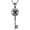 Key, variant on Voodoo Dolls Necklace for Women 925 Sterling Silver Cat/Bunny/Teddy Bear Pendant Gothic Jewelry Gifts