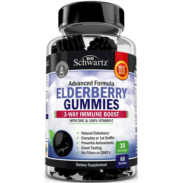 Elderberry Gummies with Vitamin C & Zinc
