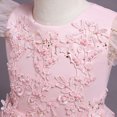 thumbnail image 5 of IBTOM CASTLE Kids Girls Long Communion Princess Dresses Flower Pageant Party Wedding Floor Length Dance Evening Gowns 11-12 Years Pink, 5 of 8