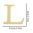 thumbnail image 2 of Summercome 26 Letters DIY 3D Acrylic Alphabet Mirror Wall Stickers, Letter Self-Adhesive Home Wall Decor, Gold Letter Sign Art Sticker, Decal for DIY Home, Decoration for Living Room Bedroom Wall(L), 2 of 9