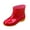Red, variant on Adult Women Shoes Womens Rain Shoes Wide Width Women Rain Shoes Shoes Comfortable Light Ankle Rain Boots Frosted Stylish Winter Boots Red 6.5