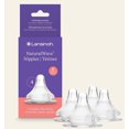 thumbnail image 1 of Lansinoh NaturalWave Baby Bottle Nipples, Fast Flow Anti-Colic Silicone Nipples for  6+ Months, 4 Count, 1 of 7