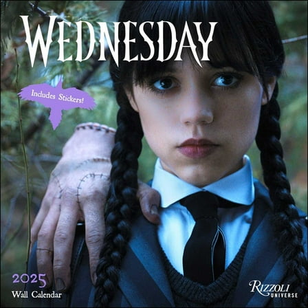 Wednesday 2025 Wall Calendar, (Paperback)