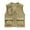 Khaki, variant on hotojiny Men's Cargo Vest Lightweight Zip up Sleeveless Travel Vest with Multi-pockets Outdoor Hiking Fishing Outwear
