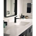 thumbnail image 4 of MOEN S8000BLC Via 1-Handle 1-Hole Modern Bathroom Faucet in Matte Black and Chrome, 4 of 6