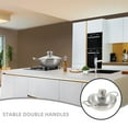 thumbnail image 2 of Shisuyan 1 Ensemble Poêle Ronde à Double Poignées pour la Maison Wok en Acier Inoxydable Poêle pour la Maison Fournitures de Cuisine Wok de Cuisson Poêle de Cuisson à Double Poignée, 2 of 8